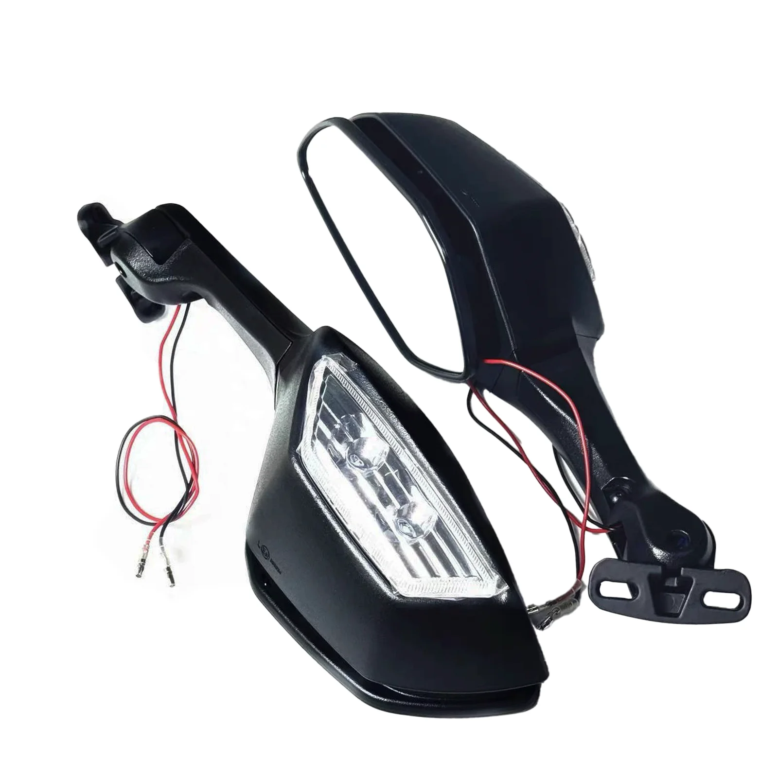 لكاواساكي نينجا ZX10R ZX-10R ZX 10R 2011-2015 2014 دراجة نارية مرآة LED بدوره ضوء إشارات موتو الرؤية الخلفية مرايا الرؤية الخلفية