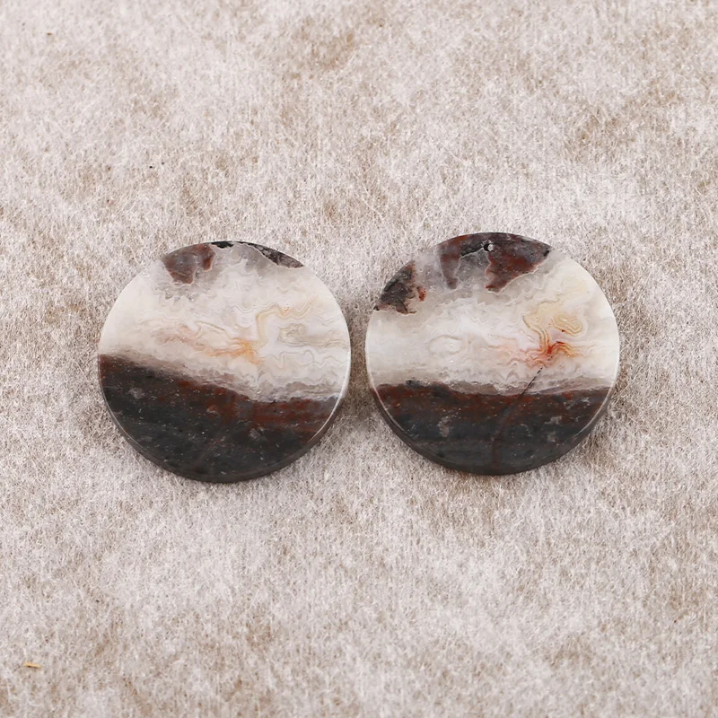 B&F Round Crazy Lace Rosetta Stone Beads, Handmade Natural stones beads, Polished Stones for jewelry Making Supplies