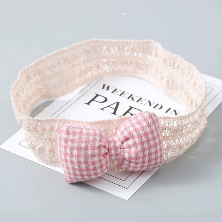 

Розовая повязка на голову с бантом для малышей, милые повязки для девочек, детские бантики для волос, мягкие тюрбаны с бантом для новорожденных, аксессуары для волос для детей