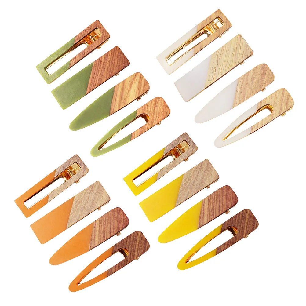 

4 PCS Headgear Hair Clip Set Pins for Women Barrette Bamboo Bun Accessories