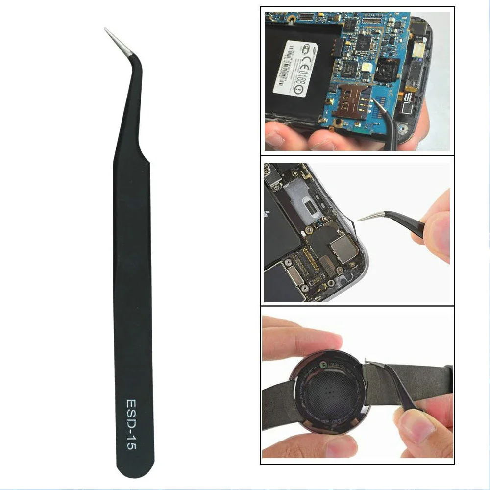 Making Repair Tool Filament Cleaning 6Pcs/Set 3D Printer Parts Tool Tweezers Anti-Static Precision Maintenance Tweezers Model