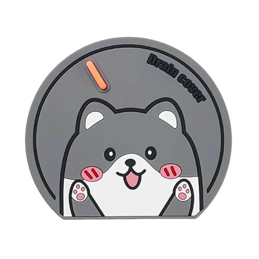 

Милый мультяшный сливной чехол для канализационного пола, против запаха, против насекомых, дезодорант, антиблокирующая сливная накладка для пола для ванной комнаты и кухни