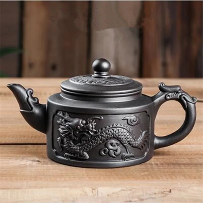 Yixing-Large Purple Clay Pot, Kungfu Teapot, Household Handmade Filter, Red Clay Pot, Tea Set