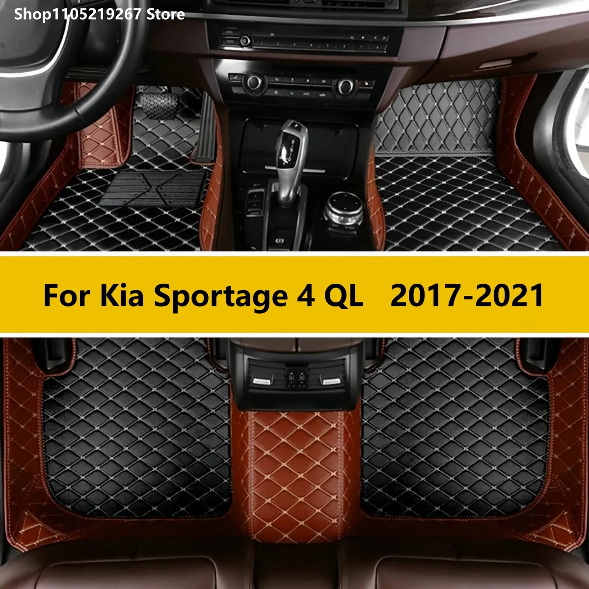 

Custom Automotive Car Floor Mats For Kia Sportage 4 QL 2017 2018 2019 2020 2021 Auto Carpets Foot Coche Accessories