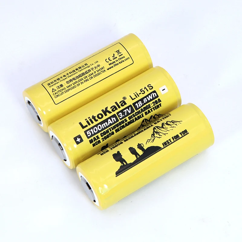 Liitokala Lii-51S  3.7V  26650  AA AAA 1.2V NiMH Rechargeable Lithium Battery