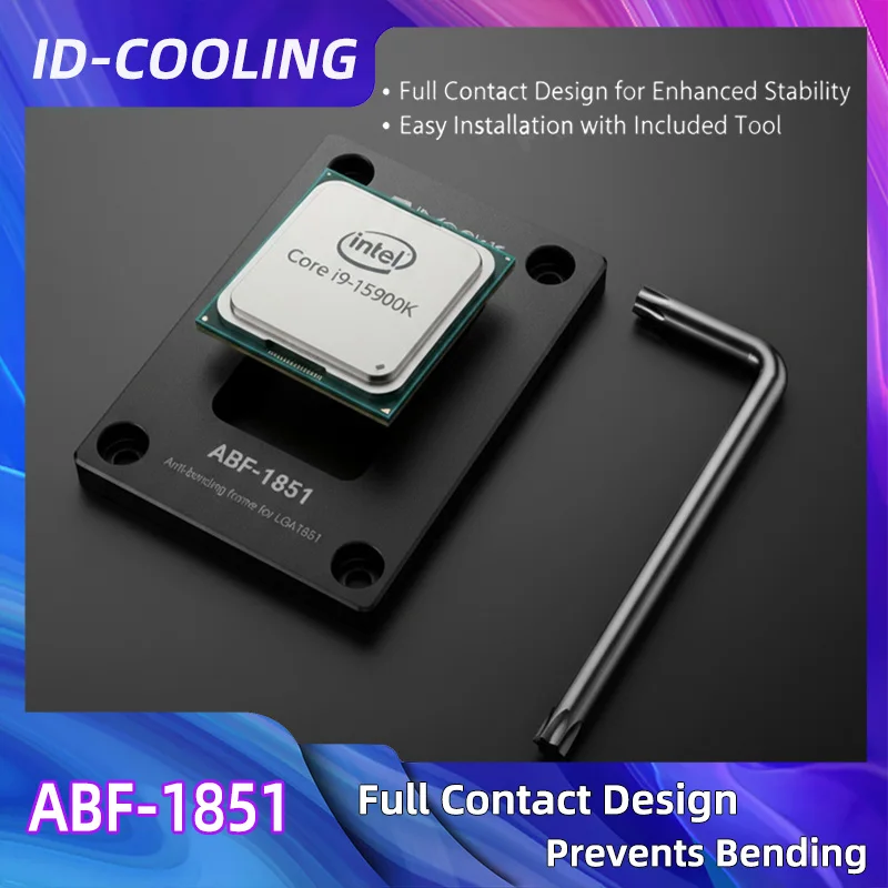 

ID-COOLING ABF-1851 All Aluminum Alloy CPU Anti-bend Buckle Anti-Crush Bracket Support 285K/265K/245K/245KF For Intel LGA1851