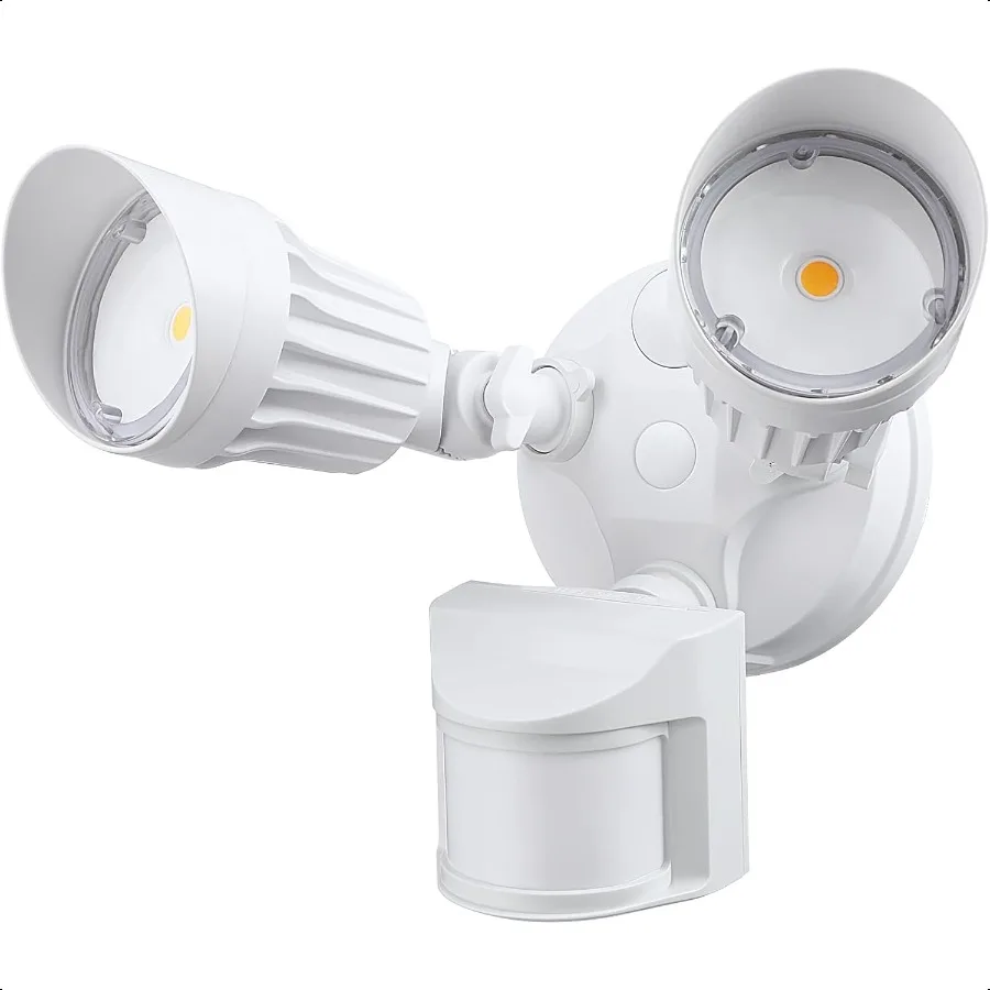 COB LED Luce di sicurezza Sensore di movimento Luci di inondazione Odori in alluminio per esterni Rilevatore di movimento + Crepuscolo all'alba + Interruttore di controllo 100277V Adj