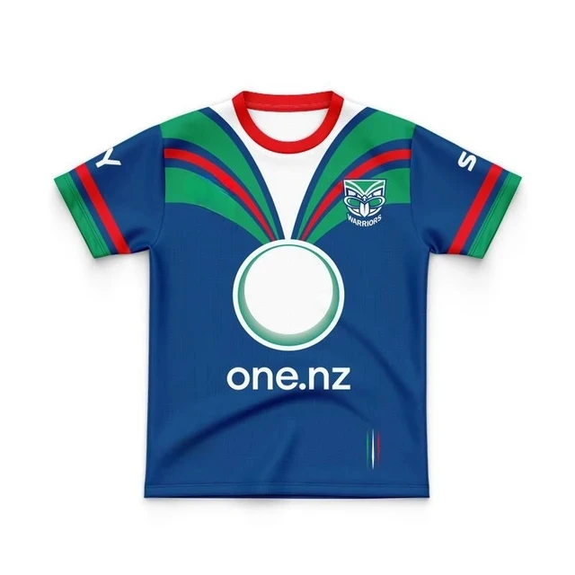 2023 2024 New Zealand Warriors Kids Home Away Native Tradycyjna koszulka treningowa do rugby Rozmiar: 16-26