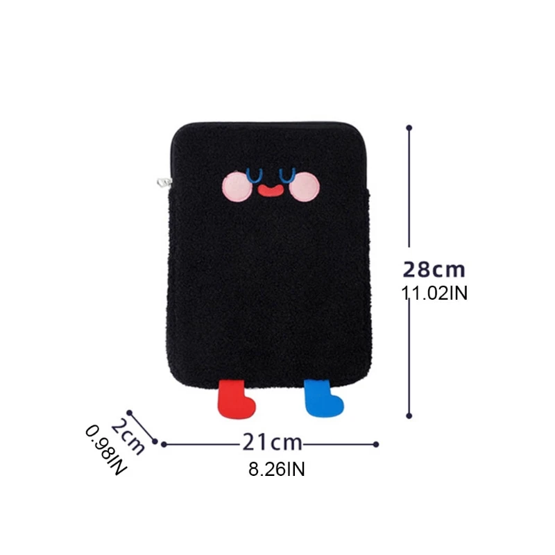 M2EA 만화 태블릿 보호 파우치 소프트 휴대용 보관 가방 케이스, 귀여운 노트북 커버 포켓 홀더