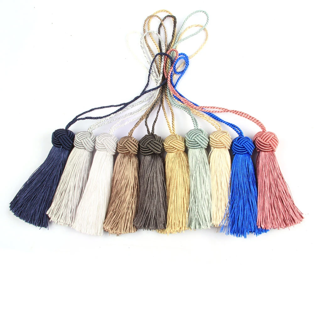 4PC/Bag Tassel Hanging Rope Tassel for Sewing Clothing Curtain Fringe Home Decoration Craft Room Accessories Hanging Ball DIY