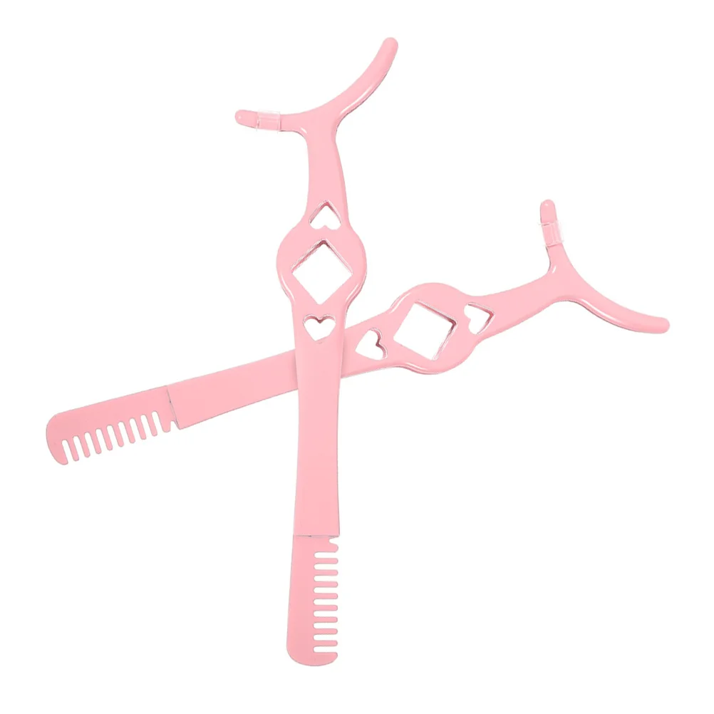 2 個ステンレス鋼まつげクランプピンセットまつげピンセットコーム付き多機能まつげアプリケーターツール美容ツール