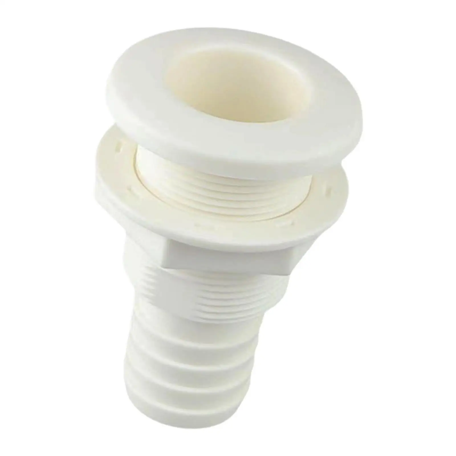 Yacht RV Marine Drain Outlet ABS Thru Hull Fitting Water Overflow Connector for Boat Bilge Pump 12v Systems