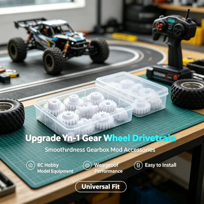 Universal 6-in-1 Gear Wheel Assembly Kit, High Hardness Wearproof Gearbox Mod Accessories for RC Hobby Model Equipment