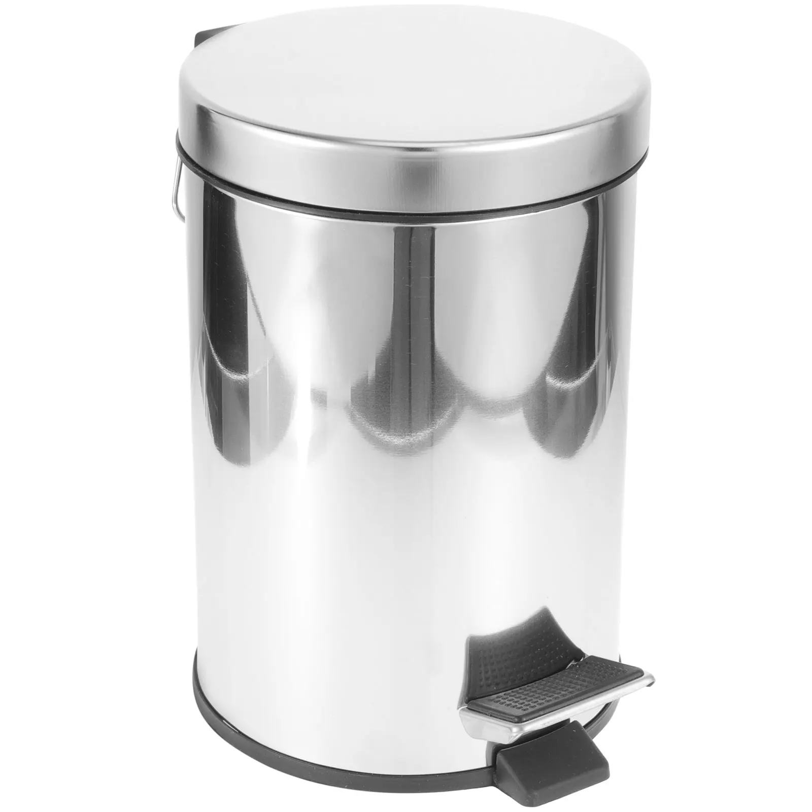 

Pedal Trash Can 3L Stainless Steel Waste Bin Kitchen Garbage Container Reusable Sanitary Household Rubbish Storage