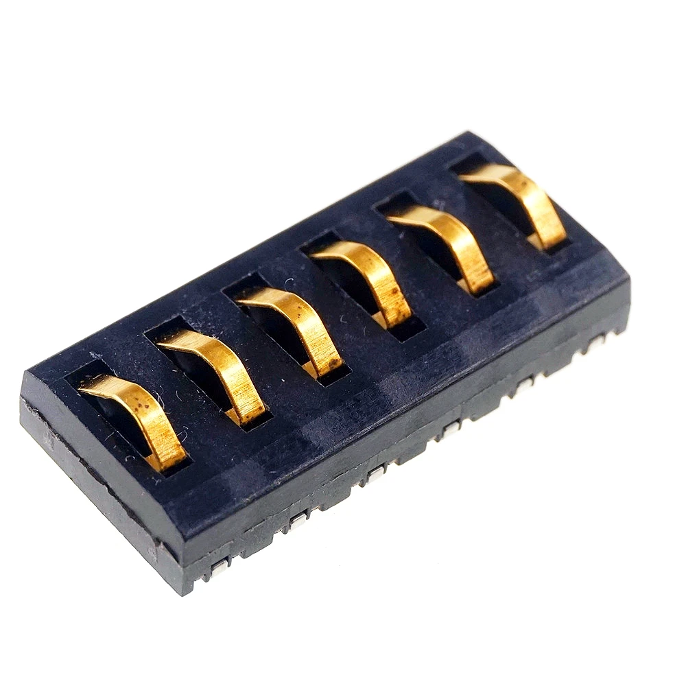 20 PCS Spring Compression Contact 4.0 MM Pitch 2 3 4 5 6 Pin Male Connector Surface Mount Battery Connectors Height 5.65mm