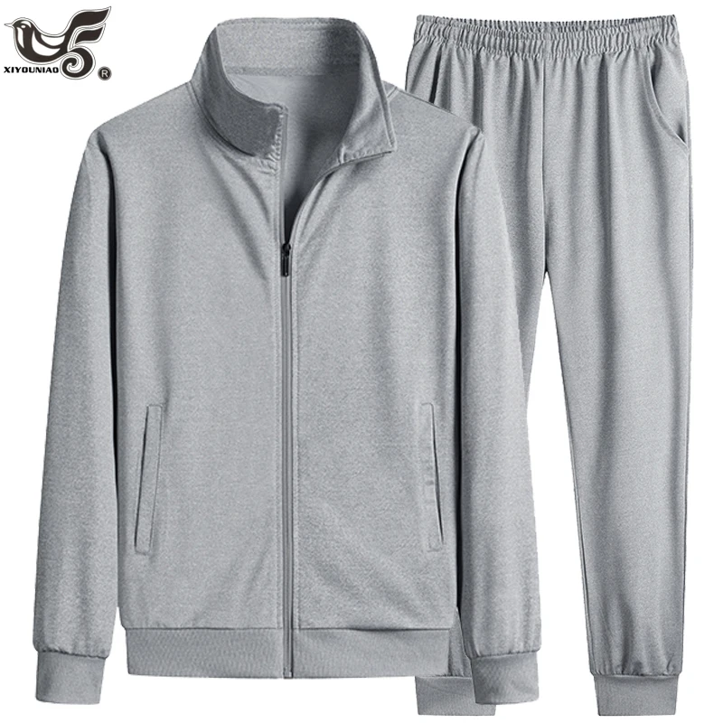 

Spring Autumn Sweatshirt SweatPants Trousers For Men Sets Two Piece Tracksuit Hip Hop Streetwear Running Sports suit Men Clothes