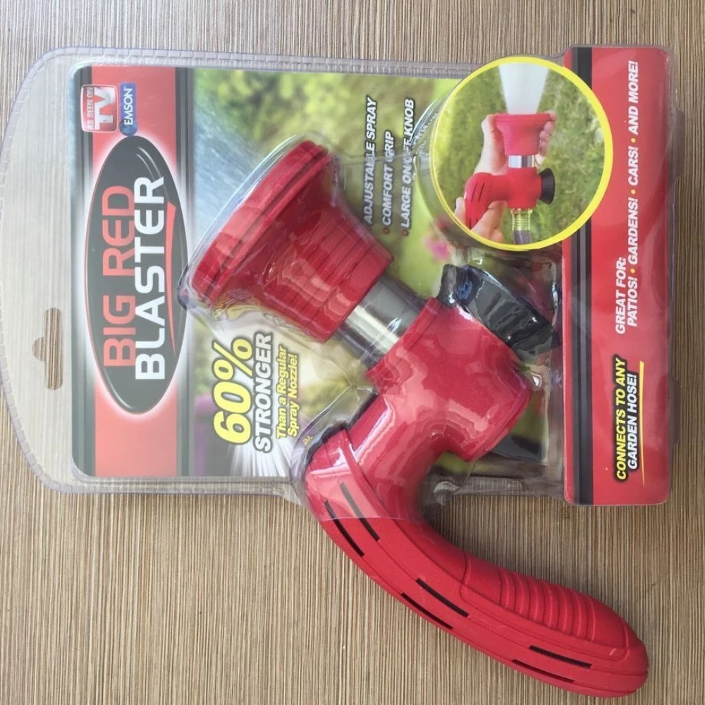 

Portable Garden Water Guns Big Red Blaster High-pressure Water Gun Car Wash Portable Spray Gun Watering and Cleaning