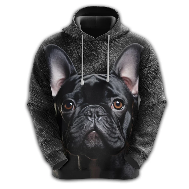 Funny Dog Face Graphic Sweatshirts French Bulldog Corgi Hoodies For Men Clothes Great Dane Tracksuit Pet Dogs Hoodie Women Tops