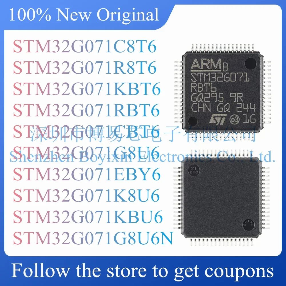 

NEW STM32G071EBY6 STM32G071KBU6 STM32G071G8U6 STM32G071K8U6 STM32G071CBT6 STM32G071C8T6 STM32G071KBT6 STM32G071RBT6 R8T6 G8U6N