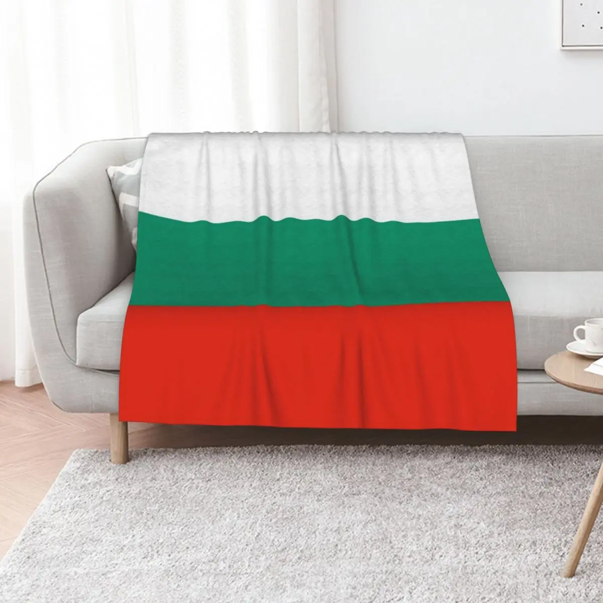 

Flag of Bulgaria Throw Blanket funny gift Shaggy Beach Travel Blankets