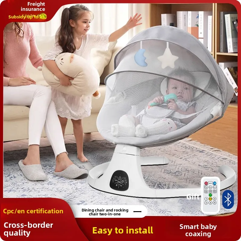 Baby Rocking Chair Multifunctional Electric Cradle Cradle Newborn Intelligent Baby Coaxing Baby Soothing Chair