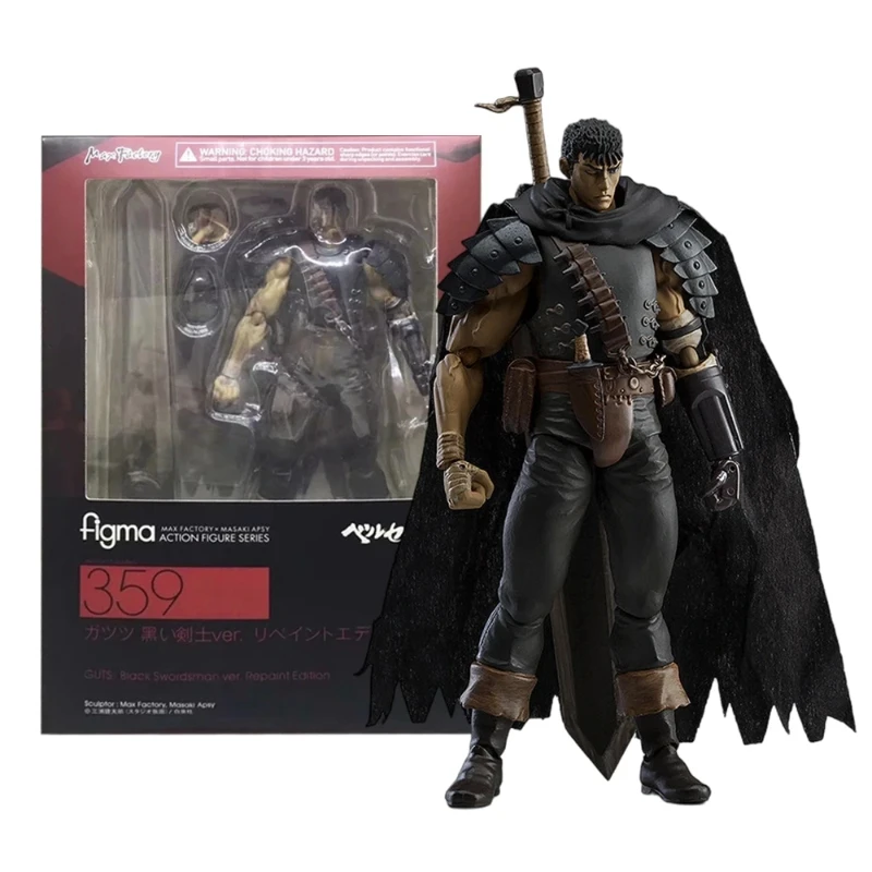 

16cm Anime Berserk Guts Black Swordsman Repainted Edition Action Figure PVC Desktop Model Ornaments Toy Birthday Gift