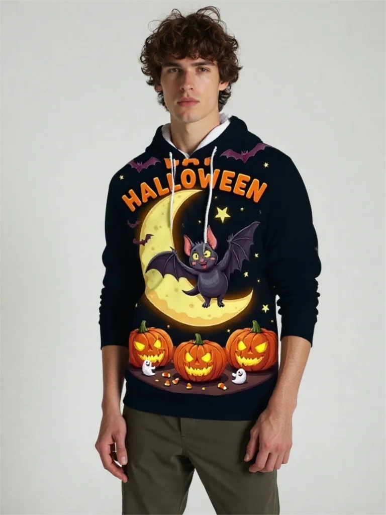 

New Halloween Fashion Skull Pattern Hoodie For Men Autumn Winter Funny 3D Printed Long Sleeves Casual Unisex Sweatshirt Tops