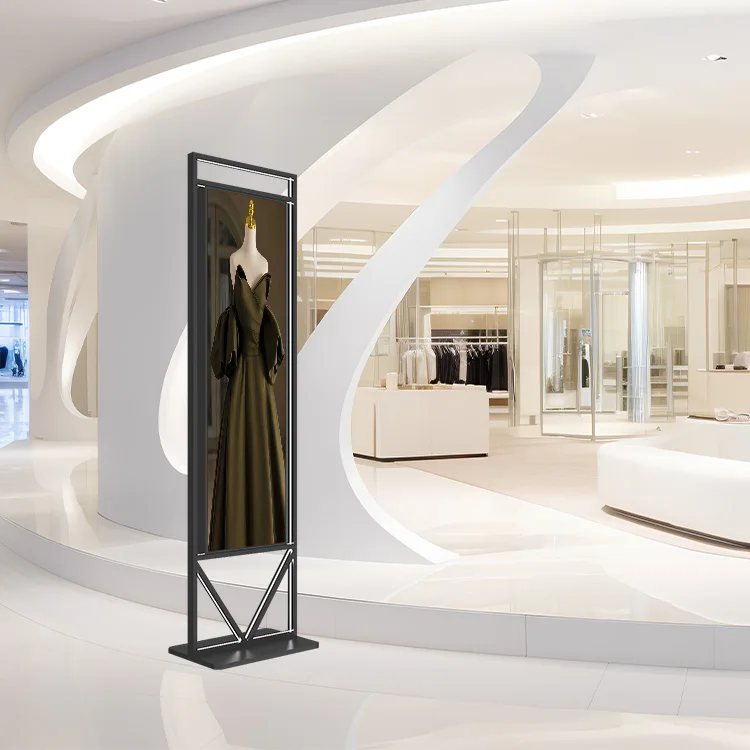 Vertical LED LCD IP65 Indoor/Outdoor Floor Standing Media Player 65/55 Inch Digital Signage Display For Restaurant Shopping Mall