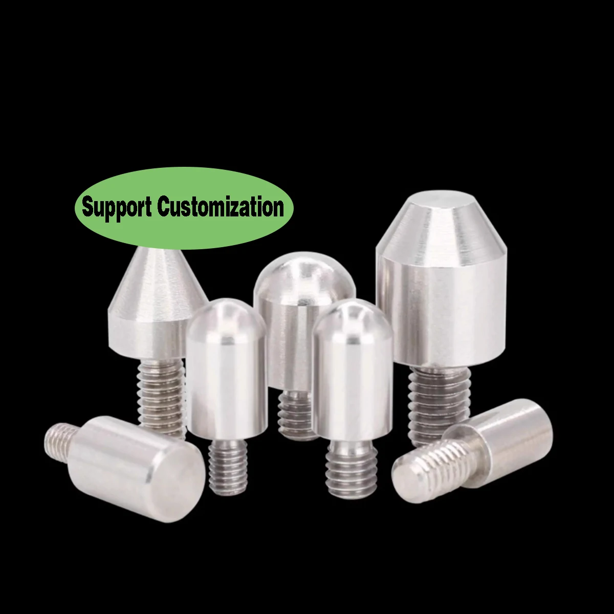 304 Stainless Steel External Thread Conical Positioning Column/External Tooth Positioning Pin M3/M4/M5/M6