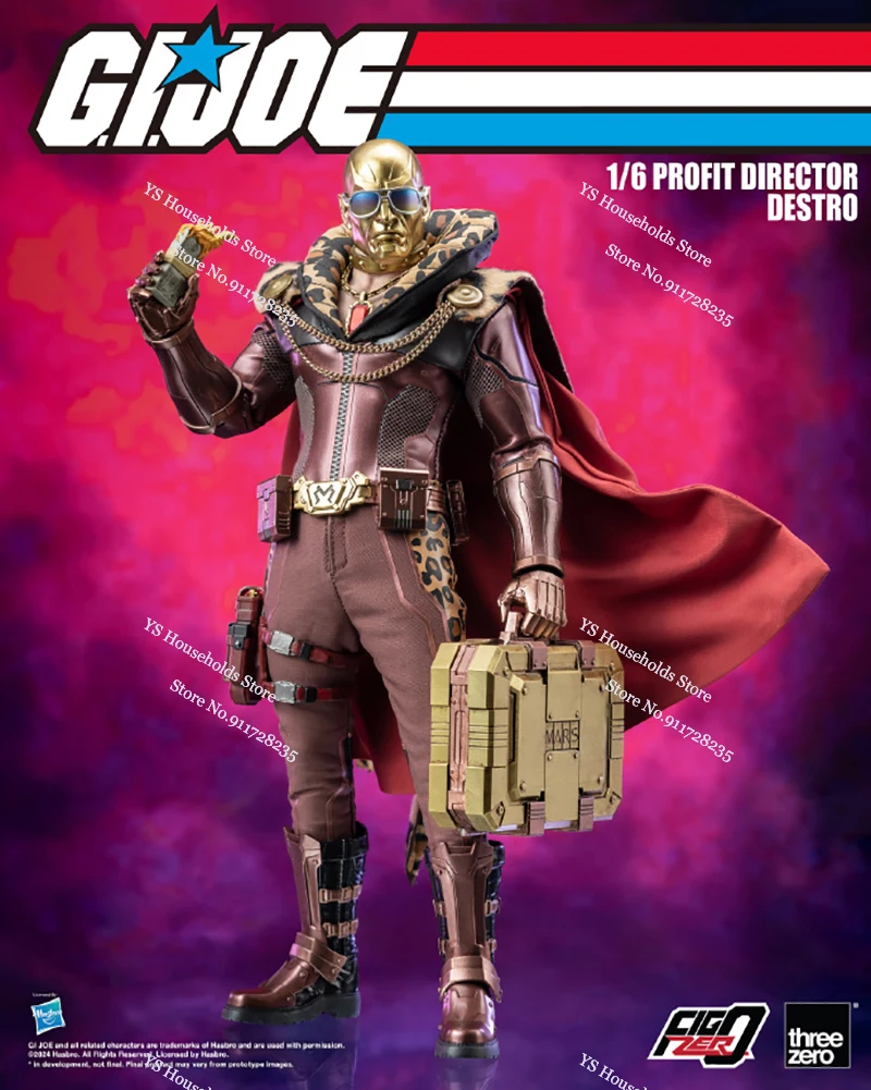 Threezero 3A 3Z0738 1/6 Profit Director Destro Gold Head Action Figure Speical Forces Series Simulation 12