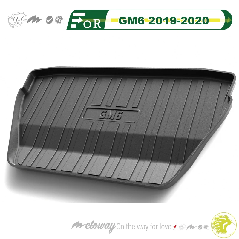 For GAC Trumpchi GM6/M6 2019-2024 Custom Fit Car Trunk Mat All Season Black Cargo Mat 3D Shaped Laser Measured Trunk Liners