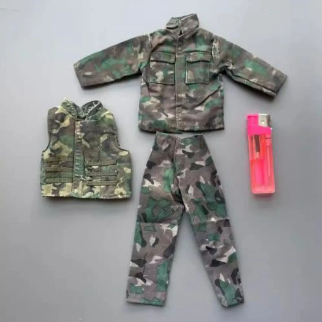 

Камуфляжная форма солдата: жилет, куртка, брюки, масштаб 1/6, для 12-дюймовых фигурок, модель для 12-дюймовых фигурок, игрушки для фигурок 12 дюймов.