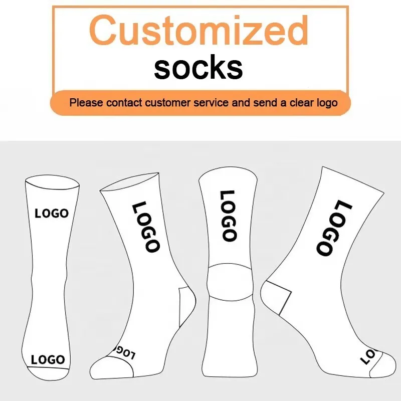 2025 New Customized Socks Close to Men's High Quality Customized Cycling Socks Men's and Women's Universal Basketball Socks