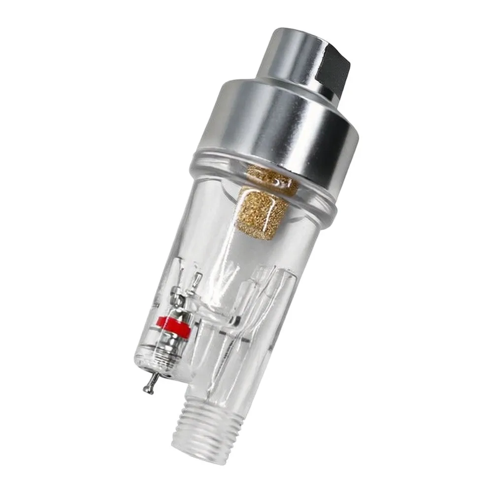 Spray Oil Separator Filter for Pneumatic Spray Air System Alloy and PP Construction 6.4x2x2cm Spray Oil Separator