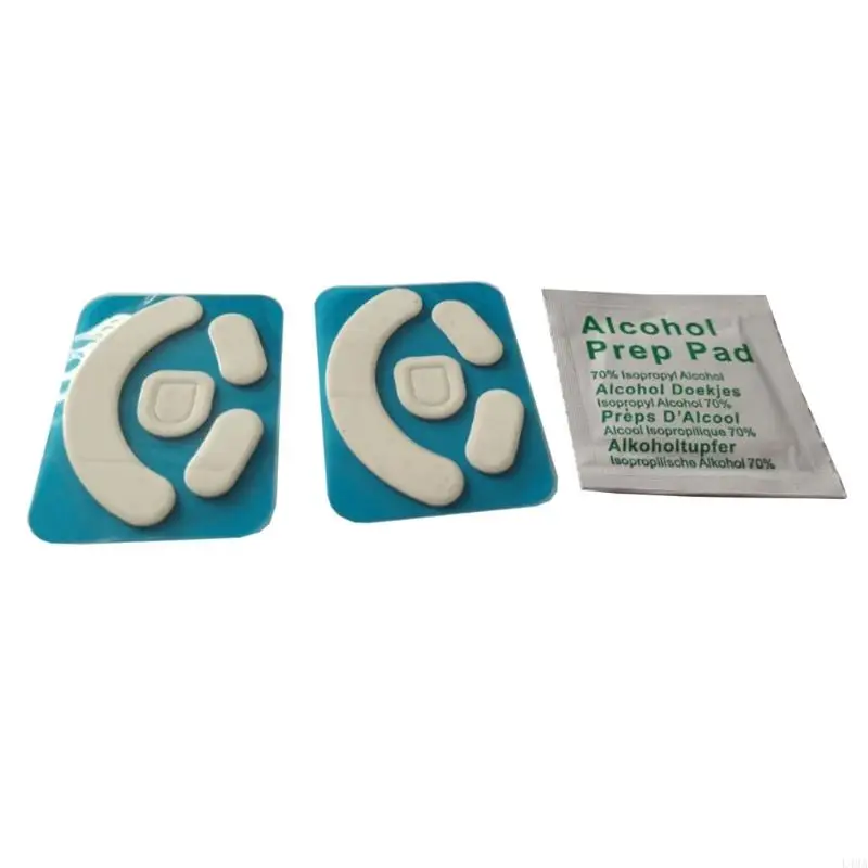 L4MA 2 SETTES PIED MONDE PATES MONISE POUR V2 MOUSE BLANC GLIDES MONDE