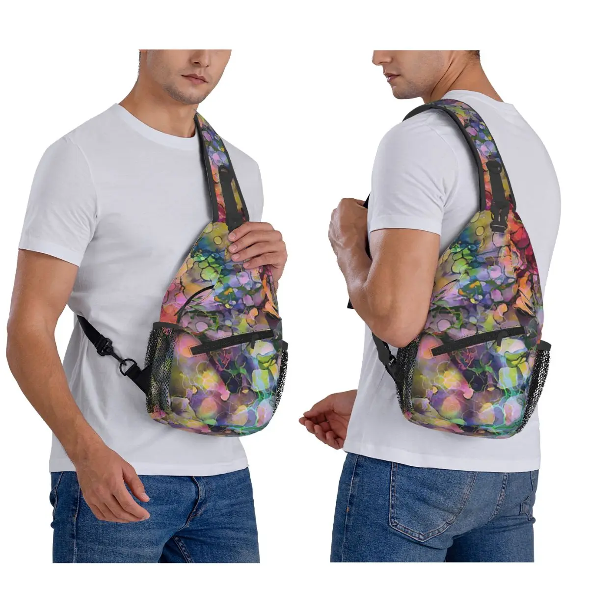 

Нагрудная сумка «Магия жизни», мужской рюкзак через плечо, нагрудная сумка, дорожный походный рюкзак, сумка на плечо