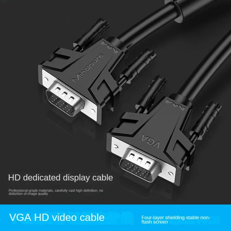 1.5m 3m 5m 10m 15m 1080P VGA HD 15 Pin Male To Male Extension Cable VGA to VGA 3+6 Cord For PC Laptop Projector HDTV Monitor