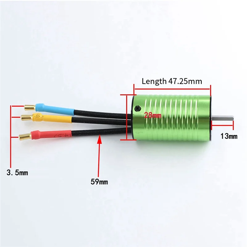 B24B RC نموذج RC ترقية أجزاء 2847 فرش السيارات 4000KV ل SCY-16101,16102,16103,16201Proorcccar