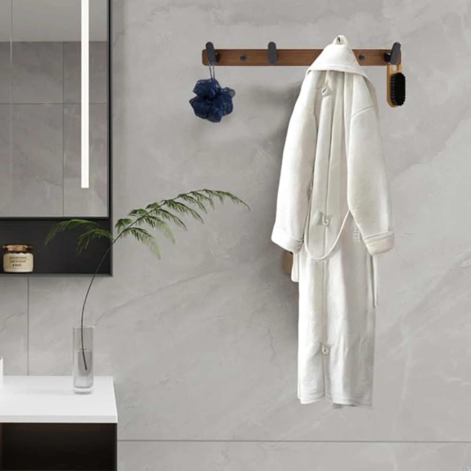 Wieszak ścienny mocny, wytrzymały organizer na ubrania, torby, biżuterię, gumki do włosów, kapelusze, parasole, 1 szt.