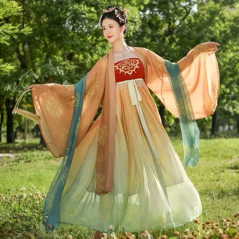 

Can Be Customized 130kg Women Chinese Hanfu Dress Oversized 6XL Carnival Cosplay Costume Hanfu Party Dress Plus Size 6XL