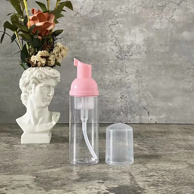 20Pc Innesto Set di spazzole per pulizia ciglia con bottiglia di schiuma vuota da 60ML Spazzola per shampoo per ciglia Spazzola per naso Estensione Strumento per il trucco per la cura