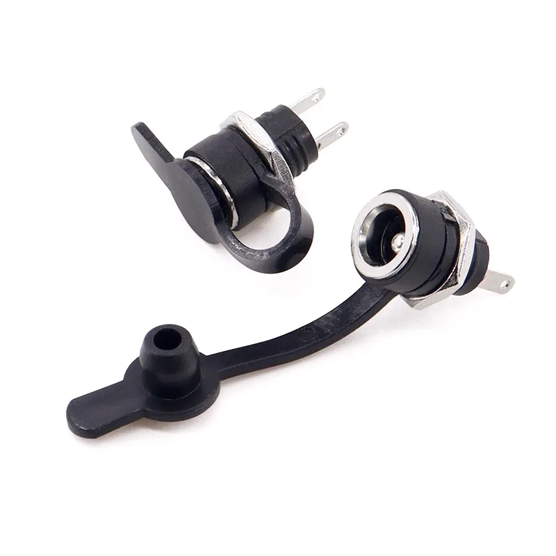 5Pair5.5x2.1mm 5.5x2.5mm 3.5x1.35mm DC Power Plug Male Female Jack Socket Nut Panel Mount DC Power Adapter Connector DC-022B