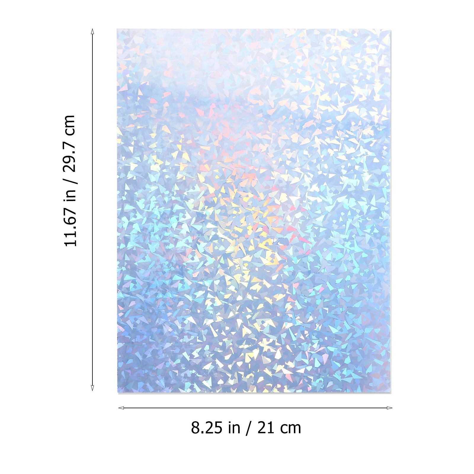 

20 Sheets Shiny Printable Glitter Sticker Paper for Printer Label Decal Sheets Multipurpose Adhesive Printing Paper for DIY Gift