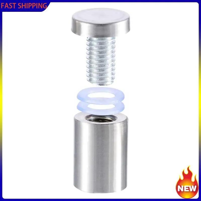 

Especial 240Pcs Sign Standoff Screws Advertising Screws Stainless Steel Wall Standoff Mounts Glass Acrylic Nail For Glass Artwor