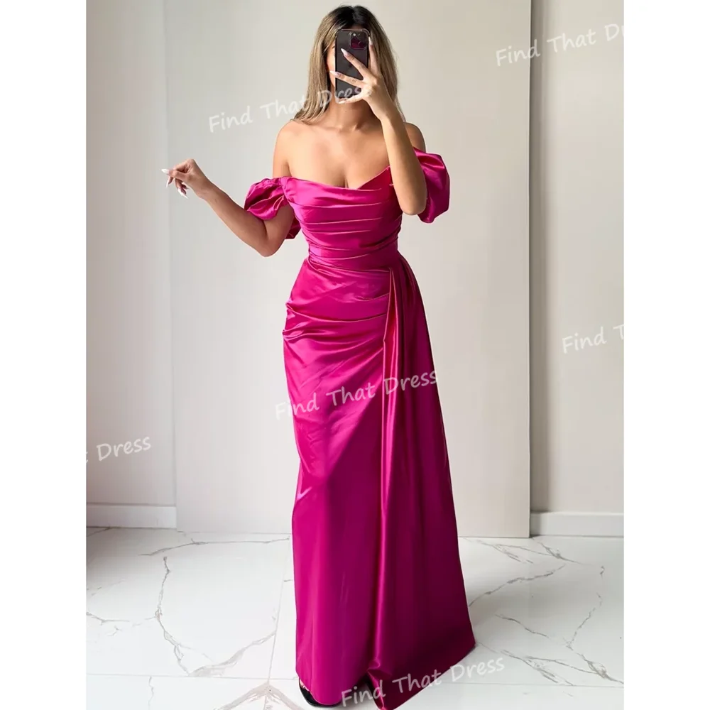 

Простое сексуальное вечернее платье с открытыми плечами на заказ, длиной до пола, плиссированное вечернее платье, robes de soirée