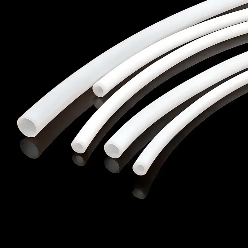 White PTFE Tube ID 1-19mm High Temp Resistant -73 Deg.C~260 Deg.C Low Friction Insulated Pipe for 3D Printer Bowden Extruder