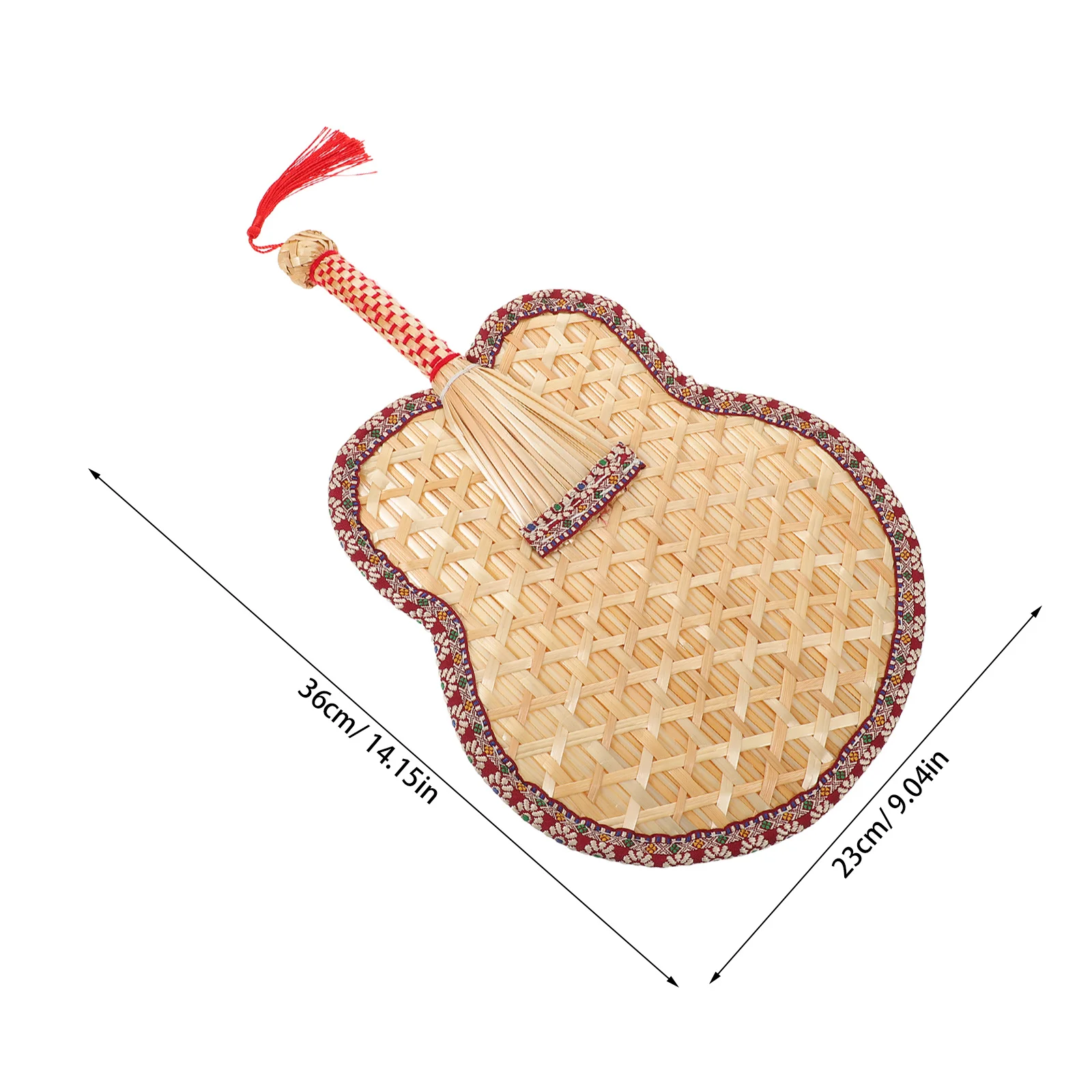 Afbeelding 5: Handgeweven lichtgewicht natuurlijke ventilator Vintage stijl traditionele Chinese handventilator Zomerkoeling Draagbare kinderfans Outdoor bruiloft