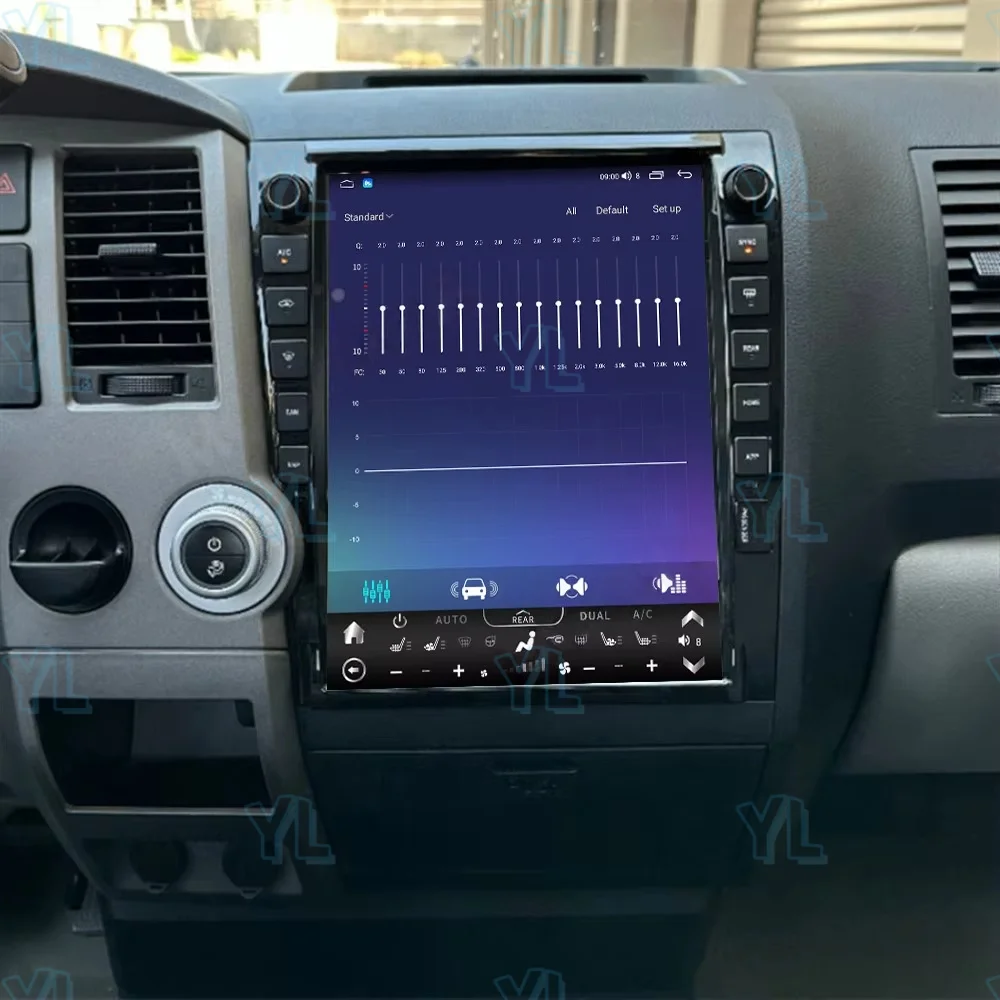 YLL ترقية جديدة أندرويد 13.0 السيارات Carplay لتويوتا تندرا 2007 ~ 2013 سيارة الوسائط المتعددة راديو السيارات لتحديد المواقع والملاحة رئيس وحدة