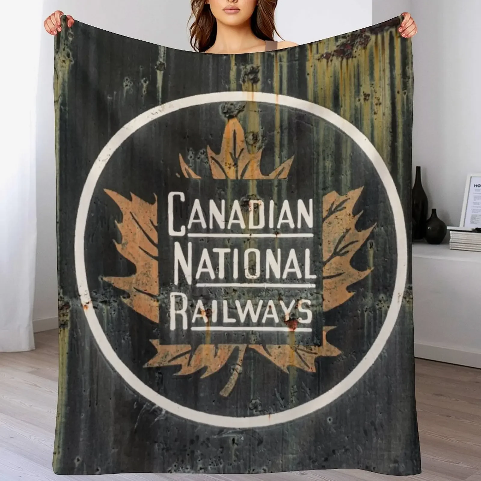 Canadian National Railway Throw Blanket cosplay anime For Sofa Thin Luxury Throw Blankets