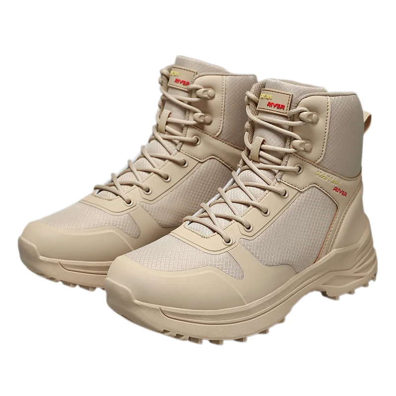 Men's tactical training boots four seasons high-top Anti-slip hiking boots jungle breathable combat boots casual outdoor boots